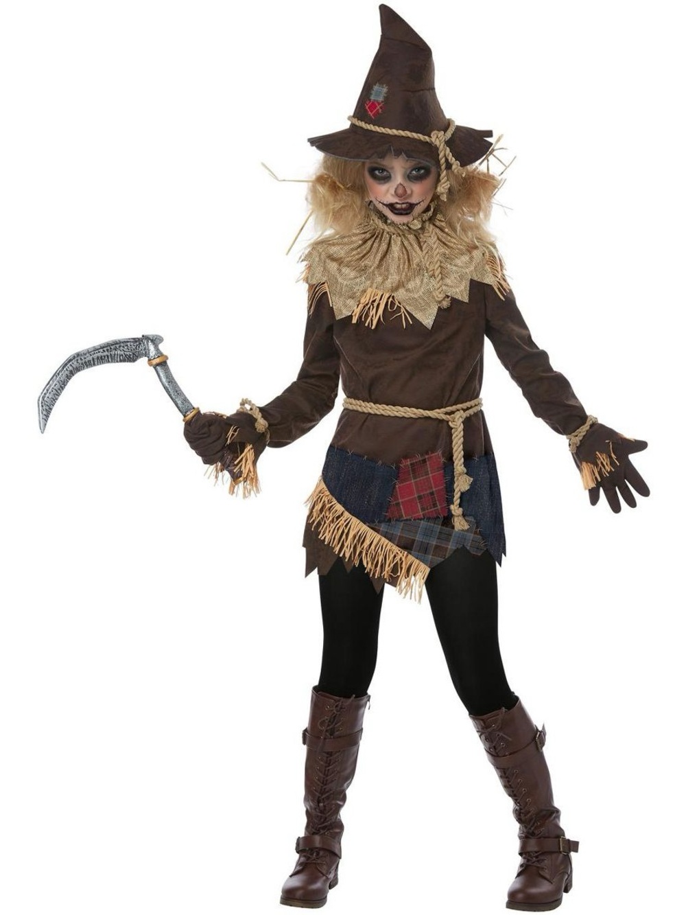 California Costumes Creepy Scarecrow Tween Costume, X-Large Everything Included